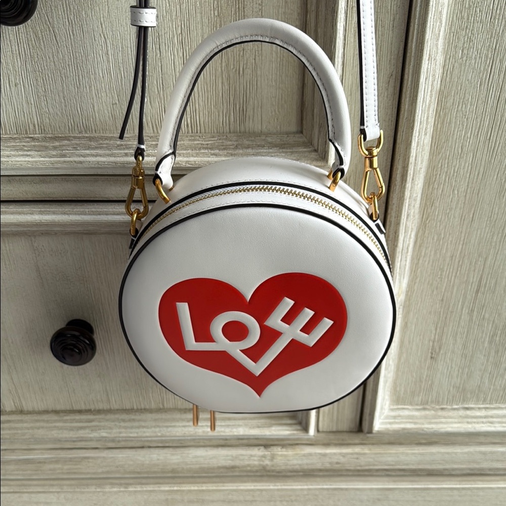 Kate spade Alexander Girard White and Red Heart Love Bag
